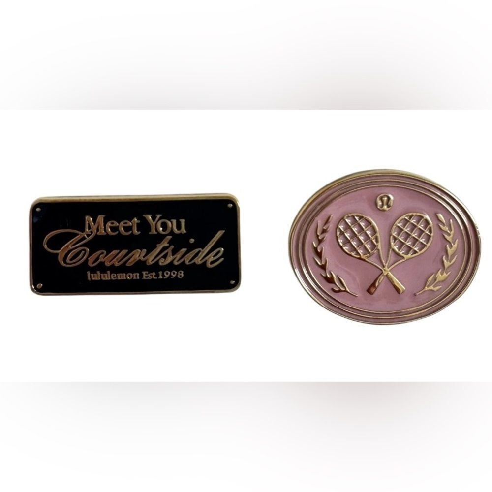 Lululemon Collectible Pins 2 Pack:  Pink Haze and True Navy